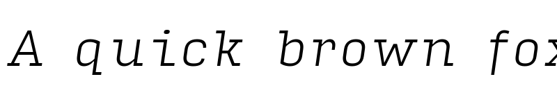 Preview of Input Serif Extra Light Italic font