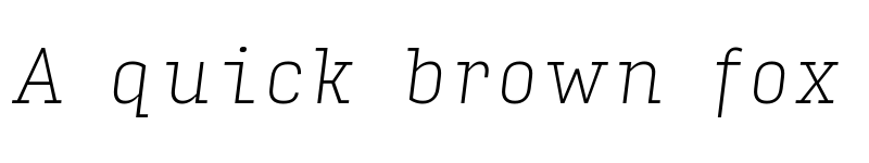 Preview of Input Serif Narrow Thin Italic font