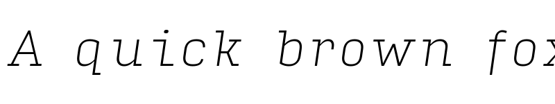 Preview of Input Serif Thin Italic font