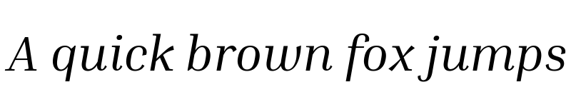 Preview of Inria Serif Italic font