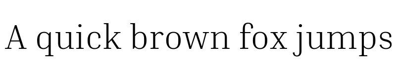 Preview of Inria Serif Light font