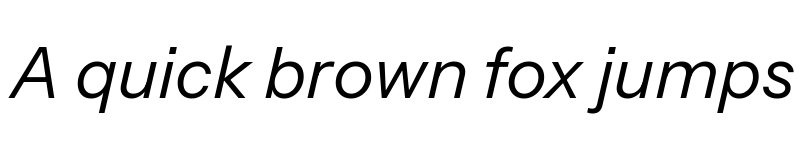 Preview of Instrument Sans Italic font