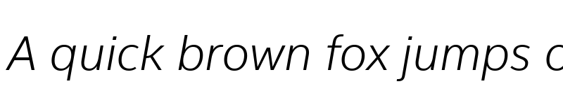 Preview of Intel Clear Light Italic font