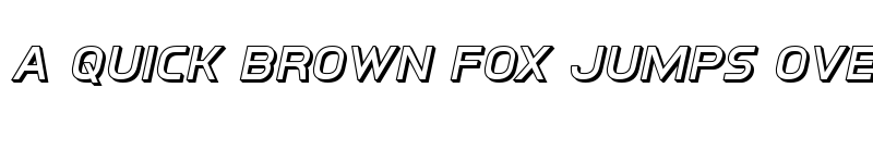 Preview of Inter-Bureau 3D Italic Italic font