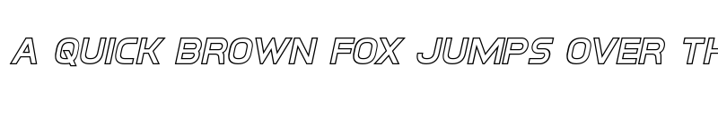 Preview of Inter-Bureau Outline Italic Outline Italic font