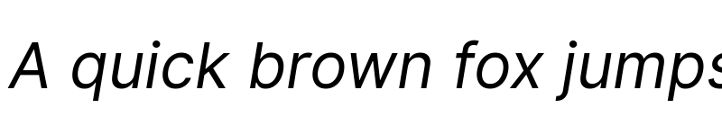 Preview of Inter Italic font