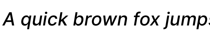 Preview of Inter Medium Italic font