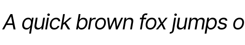 Preview of Inter Tight Italic font
