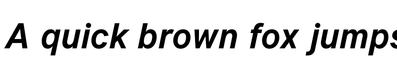 Preview of Inter UI Bold Italic font
