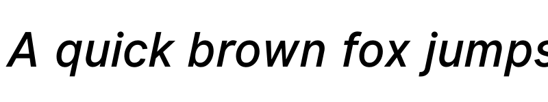 Preview of Inter UI Medium Italic font