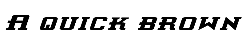 Preview of Interceptor Expanded Italic Expanded Italic font