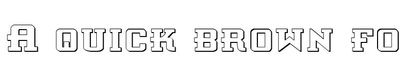 Preview of Interceptor Shadow Shadow font