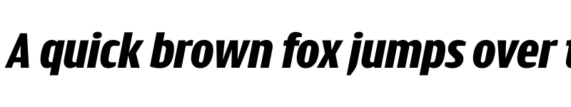 Preview of Intercom Bold Italic font