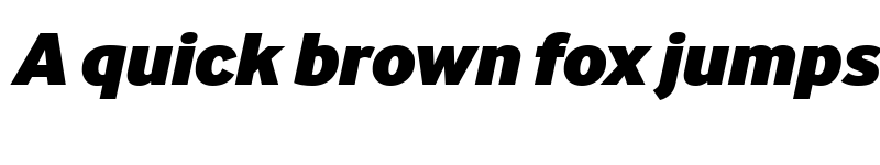 Preview of InterFace Black Italic font