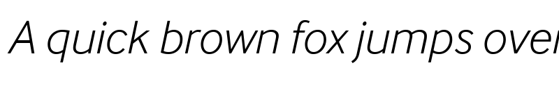 Preview of InterFace Light Italic font