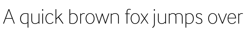 Preview of InterFace Thin font