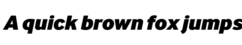 Preview of InterFace Trial Black Italic font