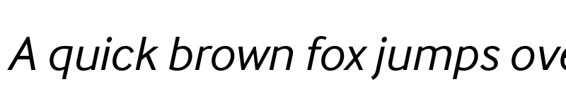 Preview of InterFace Trial Italic font