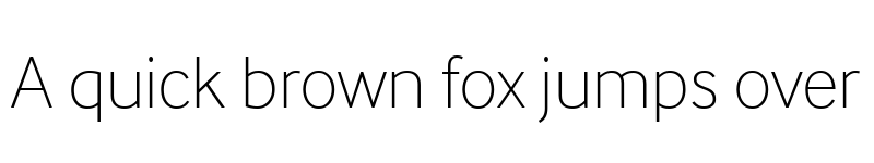 Preview of InterFace Trial Thin font