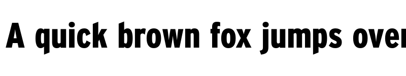 Preview of Interstate Black Cond Regular font