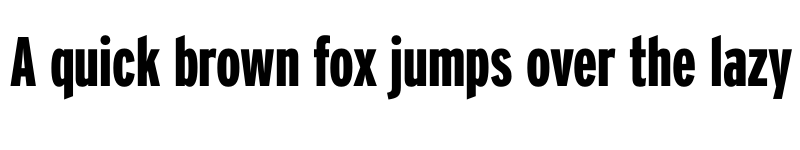 Preview of Interstate BlackCompressed font