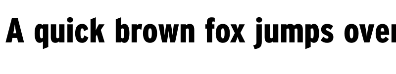 Preview of Interstate BlackCondensed font