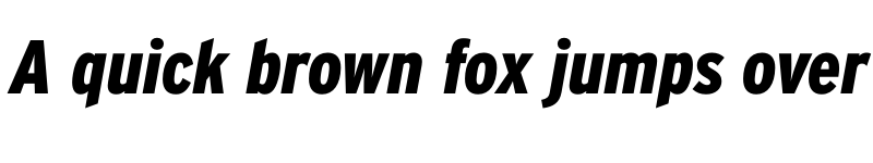 Preview of Interstate BlackCondItalic font