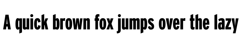 Preview of Interstate Compressed Black font