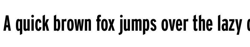 Preview of Interstate Compressed Bold font