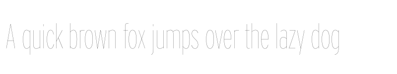 Preview of Interstate Compressed Hairline font