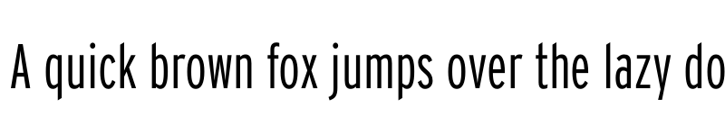 Preview of Interstate Compressed Light font