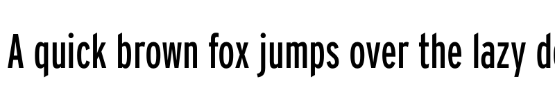 Preview of Interstate Compressed Regular font