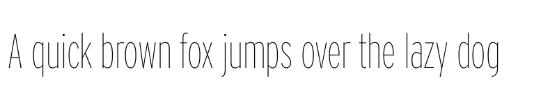 Preview of Interstate Compressed Thin font