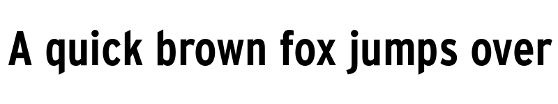 Preview of Interstate Cond Bold font