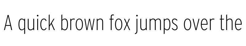 Preview of Interstate Condensed Extra Light font