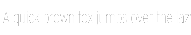 Preview of Interstate Condensed Hairline font