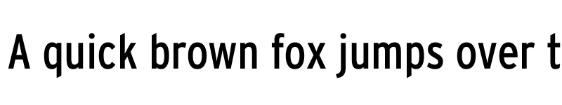 Preview of Interstate Condensed Regular font