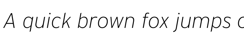 Preview of Interstate ExtraLight Italic font