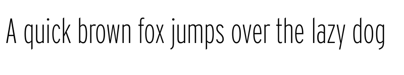 Preview of Interstate ExtraLightComp font