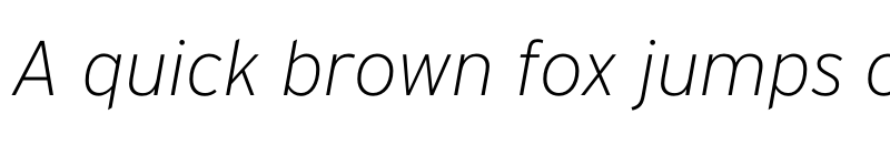 Preview of Interstate ExtraLightItalic font