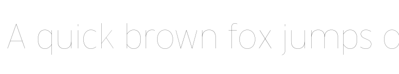 Preview of Interstate Hairline font