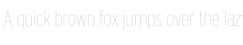 Preview of Interstate HairlineCondensed font