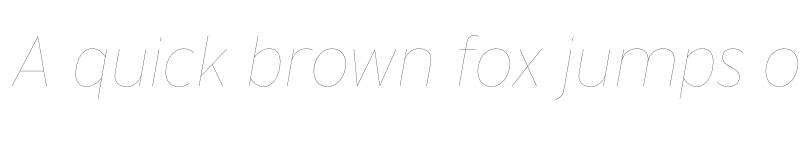 Preview of Interstate HairlineItalic font