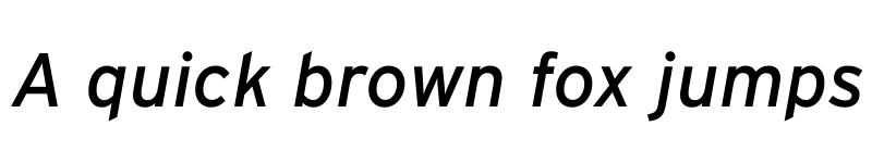 Preview of Interstate Italic font