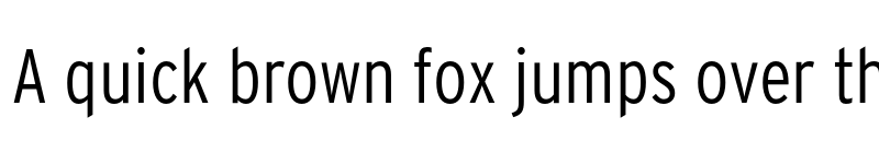 Preview of Interstate Light Cond Regular font