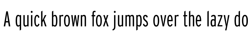 Preview of Interstate LightCompressed font