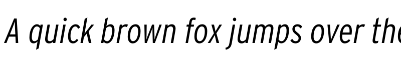 Preview of Interstate LightCondItalic font