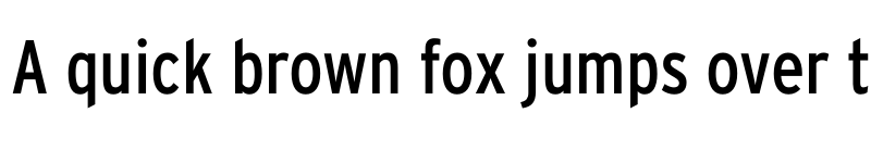 Preview of Interstate RegularCondensed font