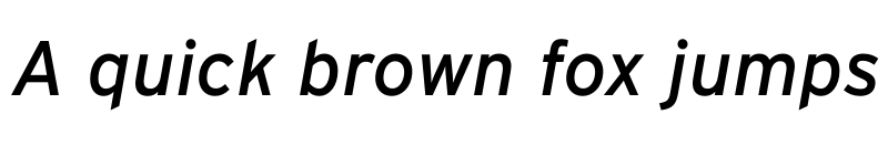 Preview of Interstate RegularItalic font