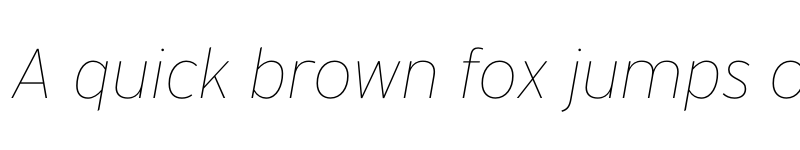 Preview of Interstate Thin Italic font